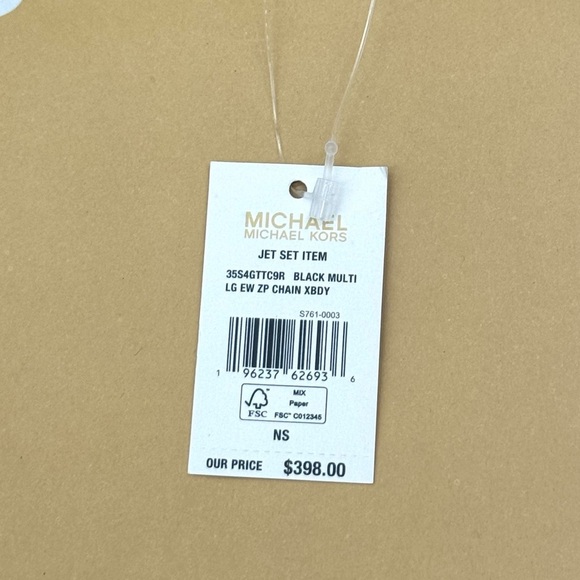 (NWT) Michael Kors Large EW Crossbody Bag Black Multi - Picture 9 of 9